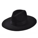 Spring and Autumn Flat Brimmed Fedora Hats