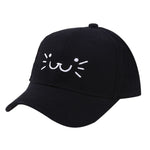 Cat Smiling Face Unisex Kids Baseball Caps